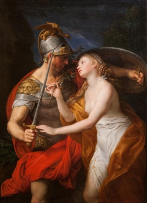 The second thing to remember about the Concept of Love is to learn how to turn your poison into honey. Never try to change your mood, when poisons possess you, simply wait. In the above painting: Mars God of War and Pax the goddess of peace – two opposite moods. One of the fundamental law of life: “everything continually changes in its opposite, each human being has periodic changes”. A good man becomes bad and a bad man becomes good; the saint lives moments when he is sinner and the sinner lives moments of holiness. In the painting below: Achilles anger at the time of unsheathing the sword to kill Agamemnon, stopped by the providential intervention of the goddess Athena. The first literary work that the world knows, begins in this way: “Cantami, o Diva, del Pelìde Achille l&#039;ira funesta che infiniti addusse lutti agli Achei”. Homer presents his work describing the ferocious wrath of Achilles, when Agamemnon, the head of the Greek expedition to Troy, convinced of having the victory in his hand, steals to Achilles his beloved, the princess of Troy Briseide. Achilles, the greatest warrior of the time, out of anger does not act against Agamemnon, he decides to withdraw from the battle and he waits. The battle without Achilles is disastrous. Agamemnon is forced to return the woman to Achilles. Achilles&#039;s anger turns into something else, he continues not to participate in the battle and is about to go back home